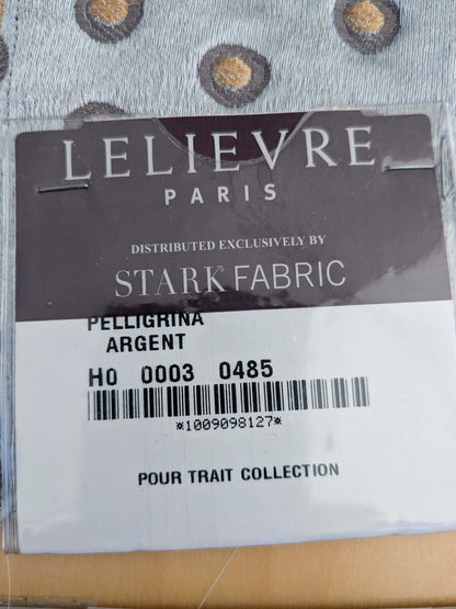 80 EV50 26" x 25" Square Scalamandre Lelievre Paris Pelligrina Argent Silver Gray Blue Dot Circle Small Scale MSRP USD 300+/y