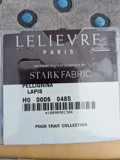 82 EV50 26" x 25" Square Scalamandre Lelievre Paris Pelligrina Lapis Gray Blue Dot Circle Small Scale MSRP USD 300+/y