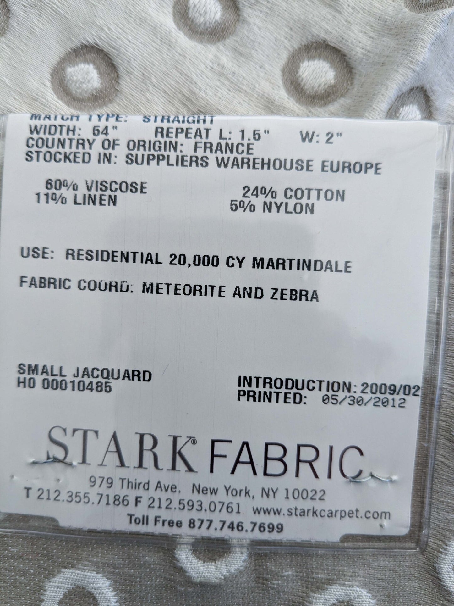 83 EV50 24" x 26" Square Scalamandre Lelievre Paris Pelligrina Lys Cream White Dot Circle Small Scale MSRP USD 300+/y