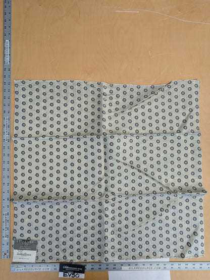 84 EV50 24" x 26" Square Scalamandre Lelievre Paris Pelligrina Platine Light Gray Dot Circle Small Scale MSRP USD 300+/y