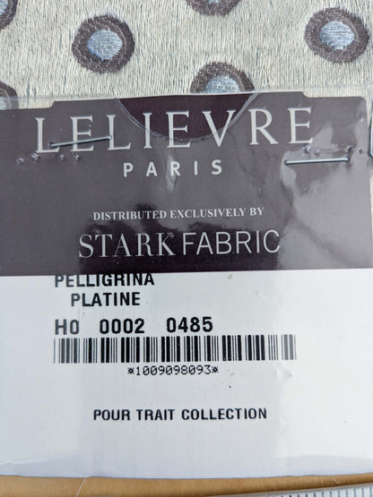 84 EV50 24" x 26" Square Scalamandre Lelievre Paris Pelligrina Platine Light Gray Dot Circle Small Scale MSRP USD 300+/y
