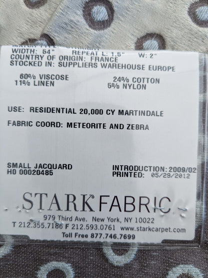 84 EV50 24" x 26" Square Scalamandre Lelievre Paris Pelligrina Platine Light Gray Dot Circle Small Scale MSRP USD 300+/y