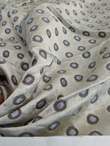 84 EV50 24" x 26" Square Scalamandre Lelievre Paris Pelligrina Platine Light Gray Dot Circle Small Scale MSRP USD 300+/y