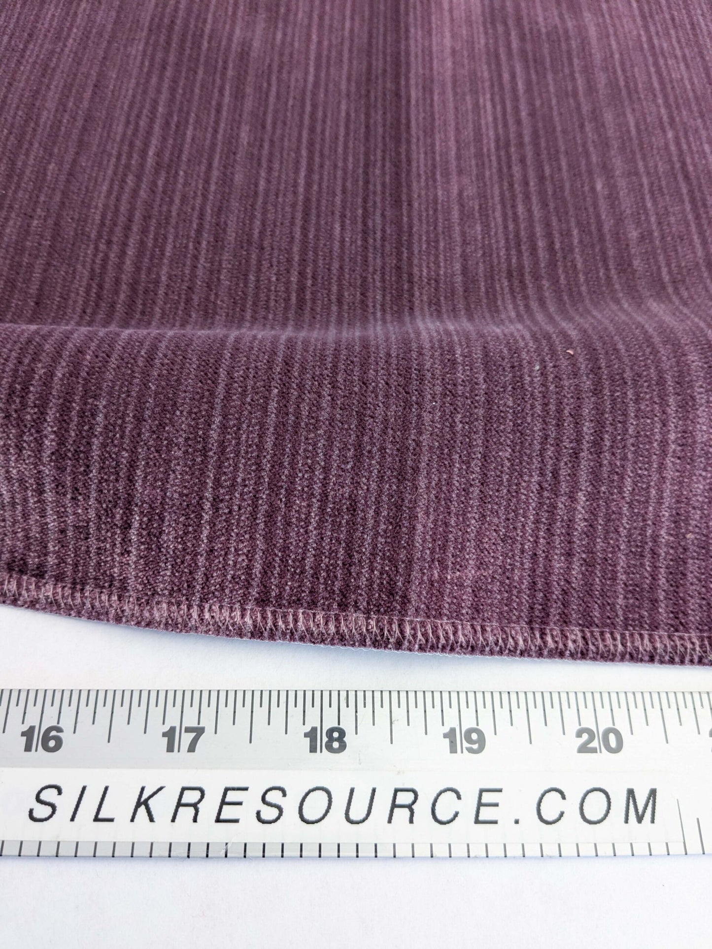 85 EV50 27" x 27" Square Scalamandre Boris Kroll Strie Velvet Amethyst Purple Texture Polyester MSRP USD154/y