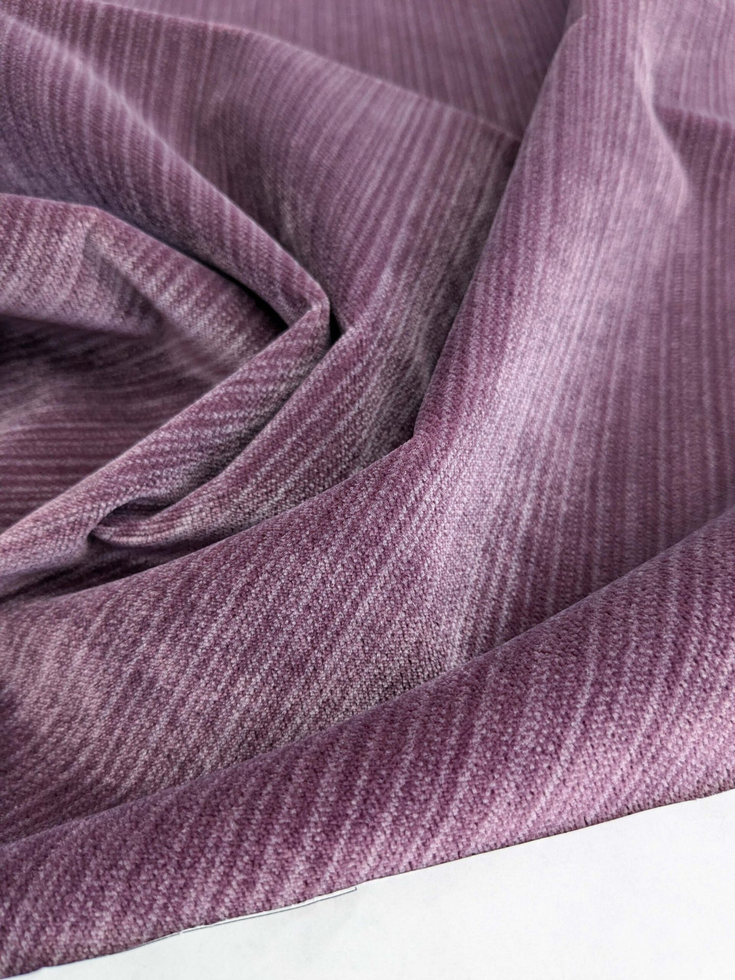 85 EV50 27" x 27" Square Scalamandre Boris Kroll Strie Velvet Amethyst Purple Texture Polyester MSRP USD154/y