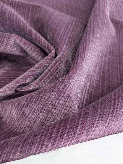 85 EV50 27" x 27" Square Scalamandre Boris Kroll Strie Velvet Amethyst Purple Texture Polyester MSRP USD154/y