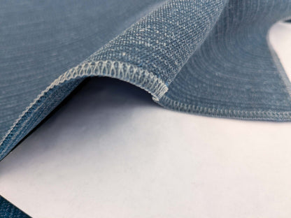 86 EV50 26" x 27" Square Scalamandre Boris Kroll Strie Velvet Prussian Blue Texture Polyester MSRP USD154/y