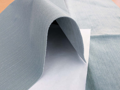 88 EV50 26" x 26" Square Scalamandre Boris Kroll Strie Velvet Spa Light Blue Texture Polyester MSRP USD154/y