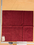 89 EV50 26" x 27" Square Scalamandre Boris Kroll Strie Velvet Crimson Red Texture Polyester MSRP USD154/y