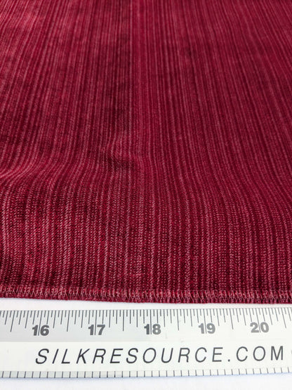 89 EV50 26" x 27" Square Scalamandre Boris Kroll Strie Velvet Crimson Red Texture Polyester MSRP USD154/y