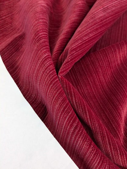 89 EV50 26" x 27" Square Scalamandre Boris Kroll Strie Velvet Crimson Red Texture Polyester MSRP USD154/y