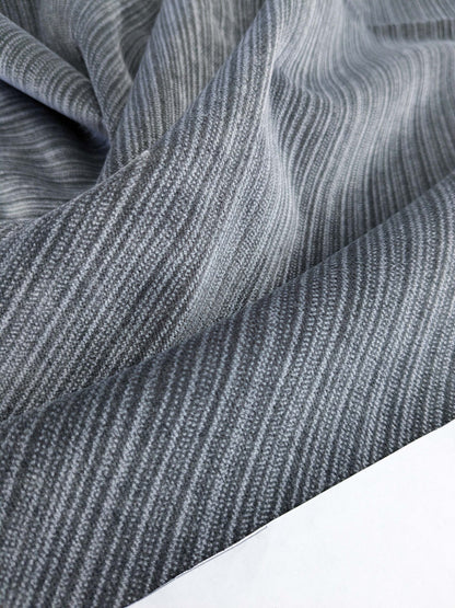 91 EV50 26" x 26" Square Scalamandre Boris Kroll Strie Velvet Oxford Grey Texture Polyester MSRP USD154/y