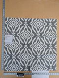 97 EV50 26" x 26" Square Scalamandre Zanzibar Ikat Smoke Grey Cotton Heavy MSRP USD 254.80/y