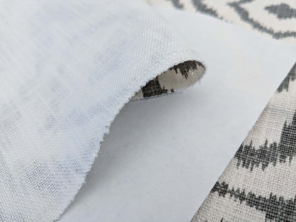 97 EV50 26" x 26" Square Scalamandre Zanzibar Ikat Smoke Grey Cotton Heavy MSRP USD 254.80/y