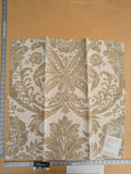 98 EV50 26" x 27" Square Scalamandre Luciana Damask Linen Print Sand Damask Print Beige MSRP USD 346