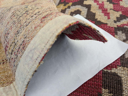 100 EV50 27" x 27" Square Scalamandre Moldavia Pomegranate Brown Linen Cotton Tapestry MSRP USD 684/yard