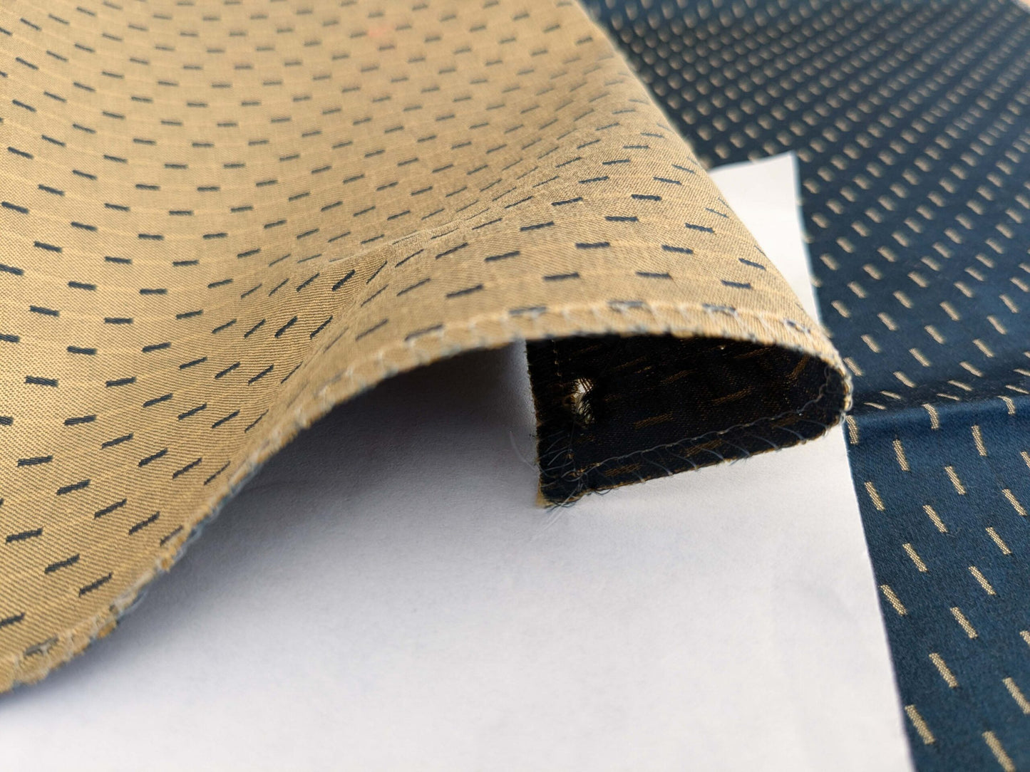 101 EV50 25" x 26" Square Tassinari and Chatel Alexandra Seme Le Marine Navy Blue Small Scale Texture MSRP USD 300+/y