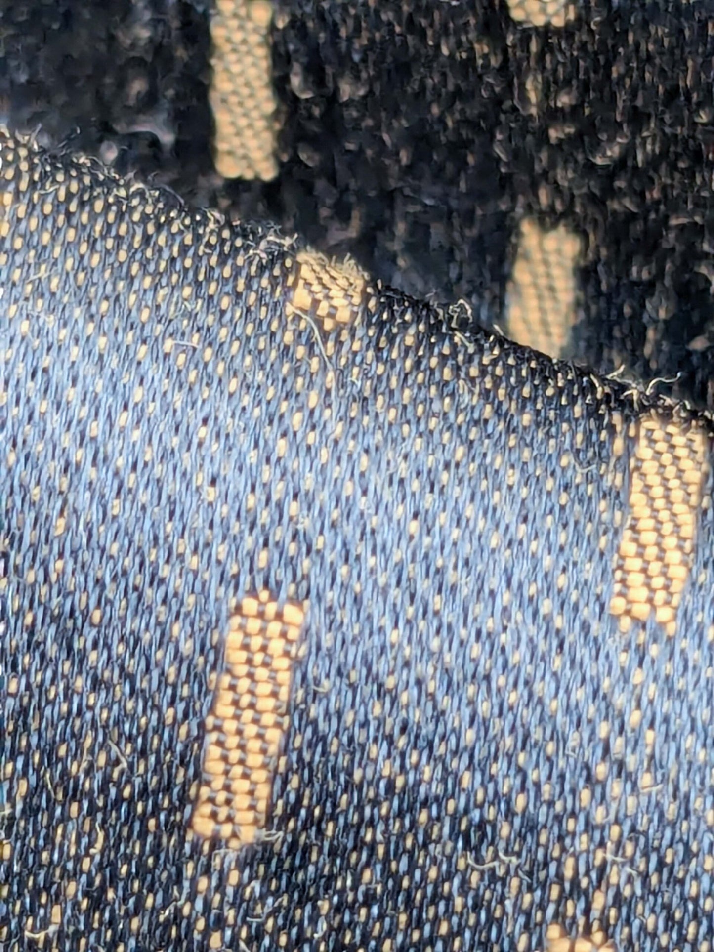 101 EV50 25" x 26" Square Tassinari and Chatel Alexandra Seme Le Marine Navy Blue Small Scale Texture MSRP USD 300+/y