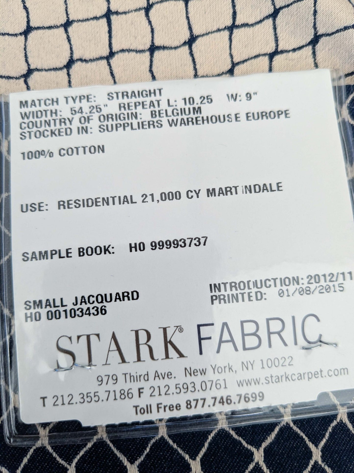 109 EV50 25" x 26" Square Jean Paul Gaultier Cabaret Chair Cream White Blue Reversible Small Jacquard Diamond Cotton MSRP USD300+/y