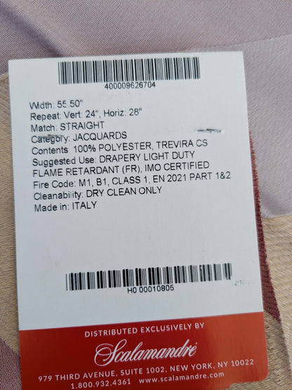 112 EV50 26" x 27" Square  Scalamandre Lelievre Paris M1 Poudre White Yellow Diamond Geometric Jacquard MSRP USD 500+/y