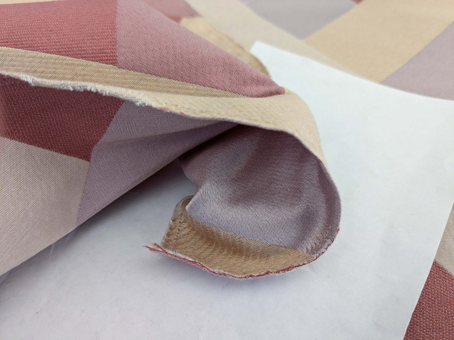 112 EV50 26" x 27" Square  Scalamandre Lelievre Paris M1 Poudre White Yellow Diamond Geometric Jacquard MSRP USD 500+/y