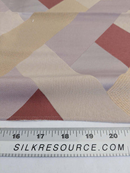 112 EV50 26" x 27" Square  Scalamandre Lelievre Paris M1 Poudre White Yellow Diamond Geometric Jacquard MSRP USD 500+/y