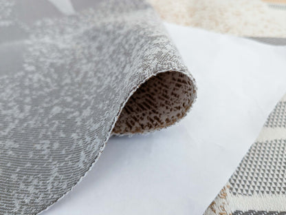 113 EV50 25" x 27" Square Scalamandre Lelievre Toundra Naturel Abstract Beige Brown