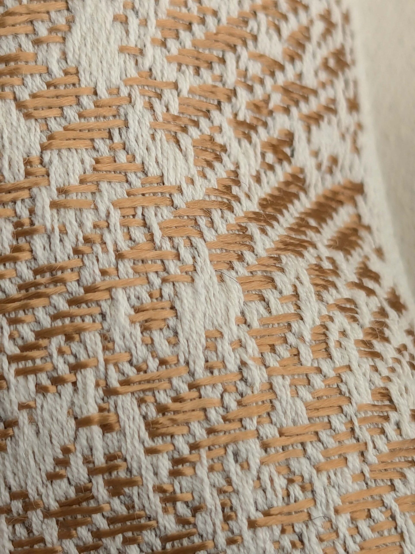 113 EV50 25" x 27" Square Scalamandre Lelievre Toundra Naturel Abstract Beige Brown