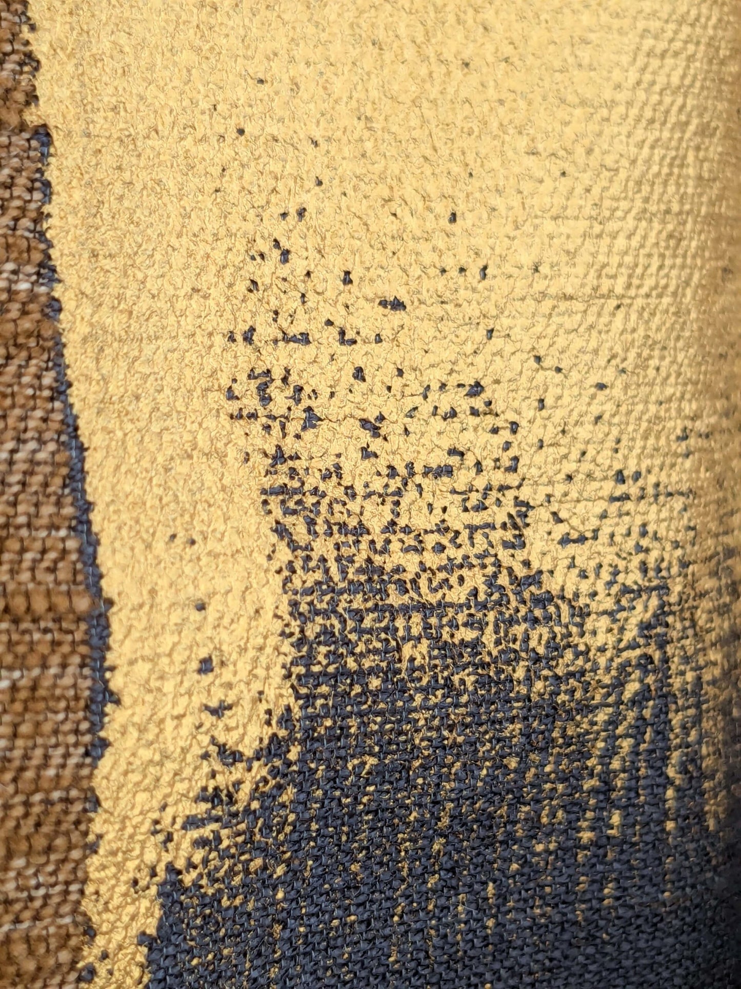 114 EV50 25" x 27" Square Scalamandre Lelievre Lhassa Mordore Brown Abstract