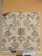 118 EV50 25" x 26" Square Scalamandre Old World Weavers Ancenis Rose Floral Botanical Beige Viscose