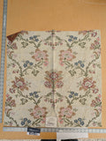 118 EV50 25" x 26" Square Scalamandre Old World Weavers Ancenis Rose Floral Botanical Beige Viscose