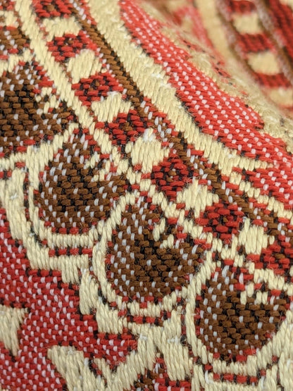 121 EV50 25" x 27" Square Scalamandre Lelievre Paris Paisley Jacquard Boheme Red Viscose MSRP USD484/y