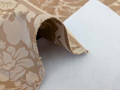 124 EV50 20" x 29" Square Scalamandre Old World Weavers Chelsea Damask Sandalwood (Reversible) Brown