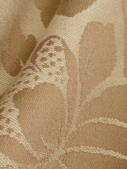 124 EV50 20" x 29" Square Scalamandre Old World Weavers Chelsea Damask Sandalwood (Reversible) Brown