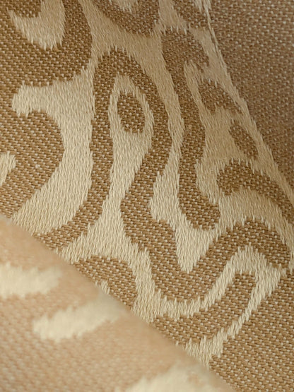 125 EV50 20" x 29" Square Scalamandre Kensington Damask Tobacco Cream Brown Floral Piece A