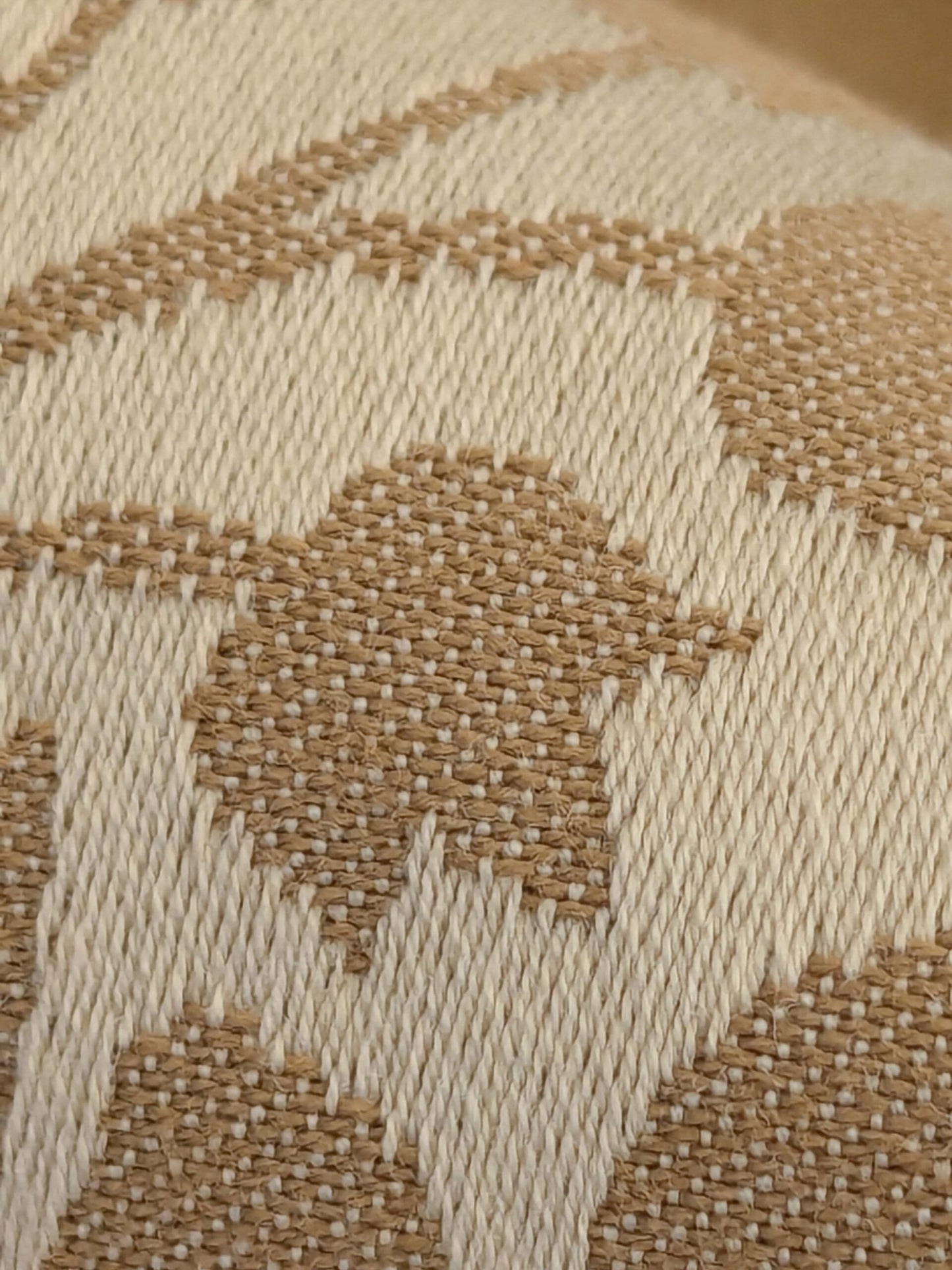 126 EV50 20" x 30" Square Scalamandre Kensington Damask Tobacco Cream Brown Floral Piece B