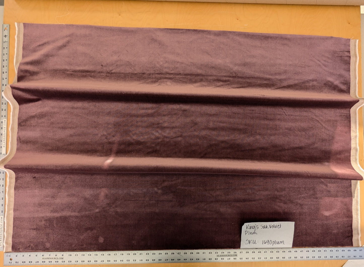 King's Silk Velvet Plum Deep Red Purple Radiance Highest Quality Heavy 39,000+ martindale MSRP USD 728/Yard