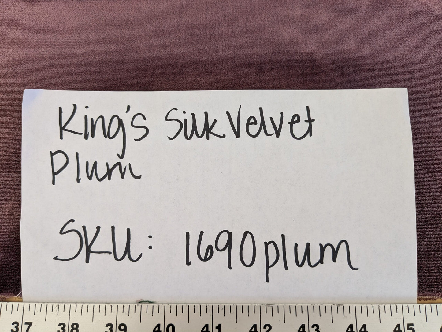 King's Silk Velvet Plum Deep Red Purple Radiance Highest Quality Heavy 39,000+ martindale MSRP USD 728/Yard