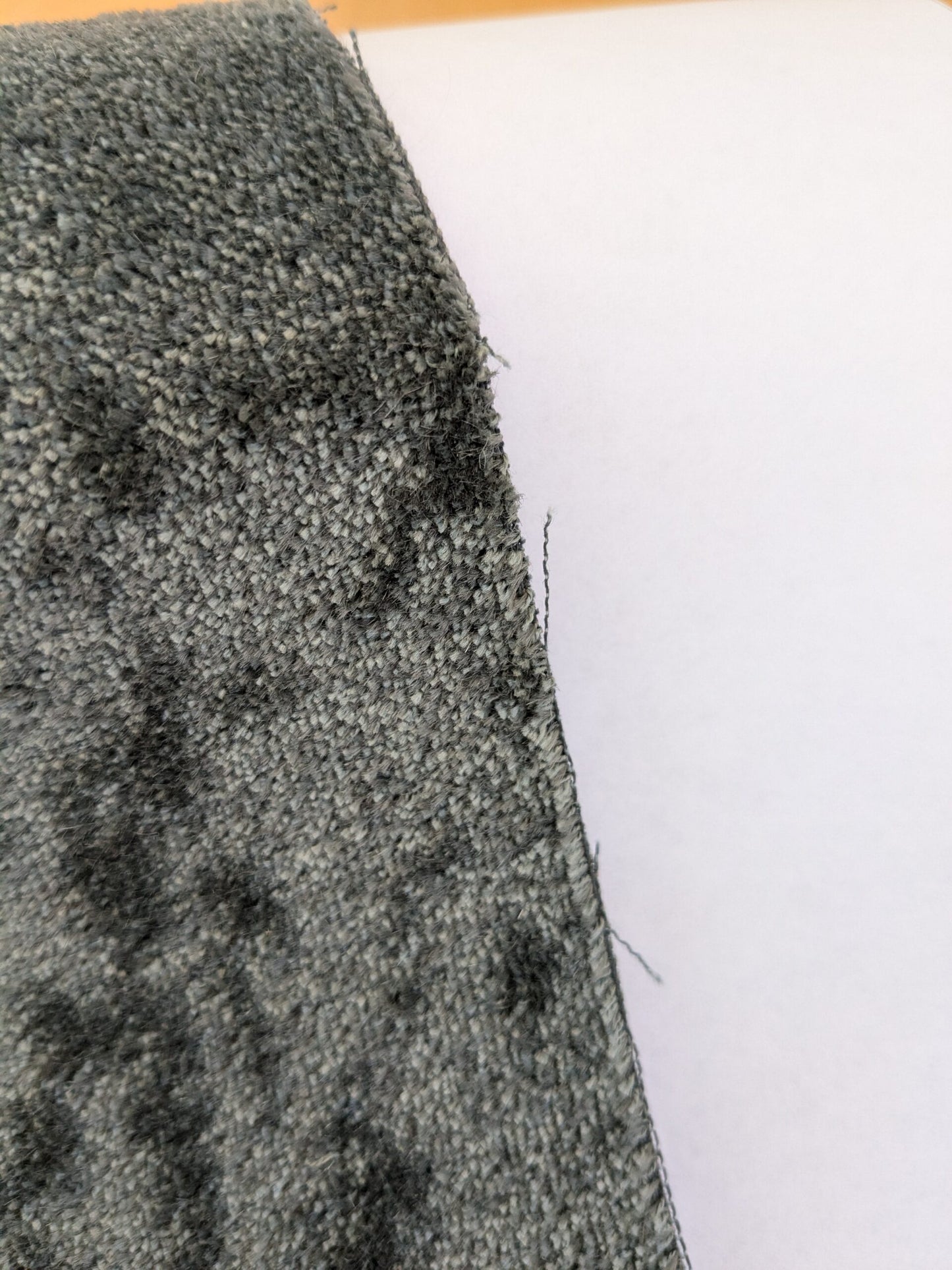 Mohair &amp; Silk Velvet Seaweed Texture In Forest Green Heavy Duty