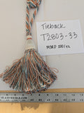 Scalamandre Tieback Handmade Single Tassel Blue White Copper MSRP USD200/each