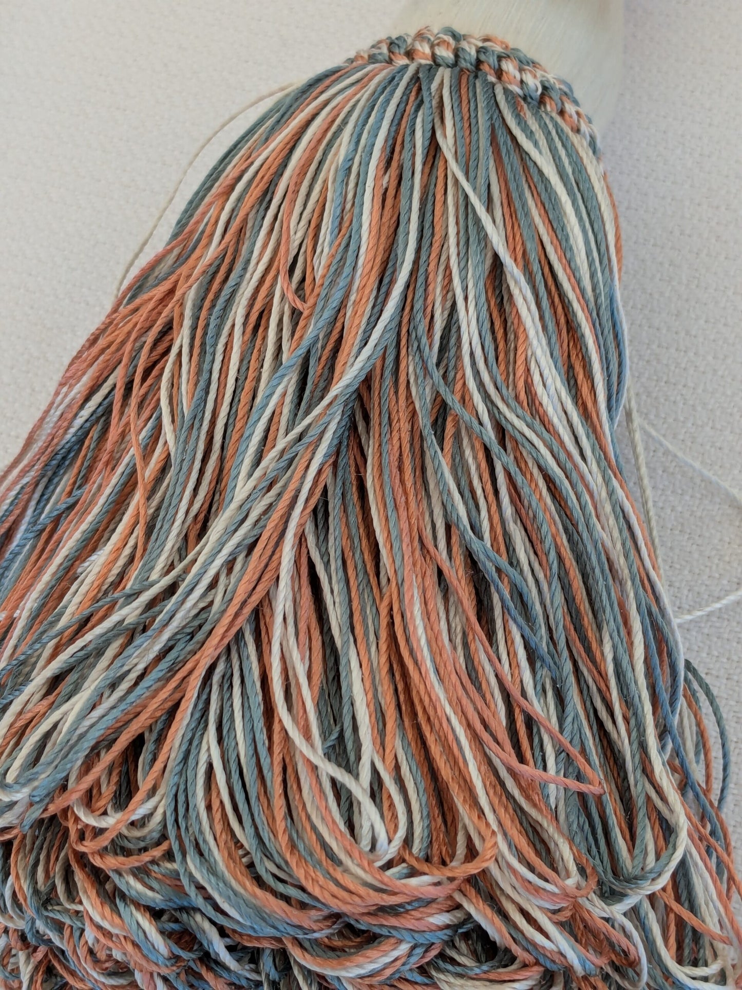 Scalamandre Tieback Handmade Single Tassel Blue White Copper MSRP USD200/each