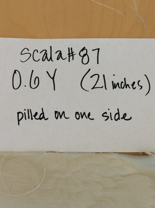 0.6Y Scalamandre Beige Damask French Court Silk Renaissance