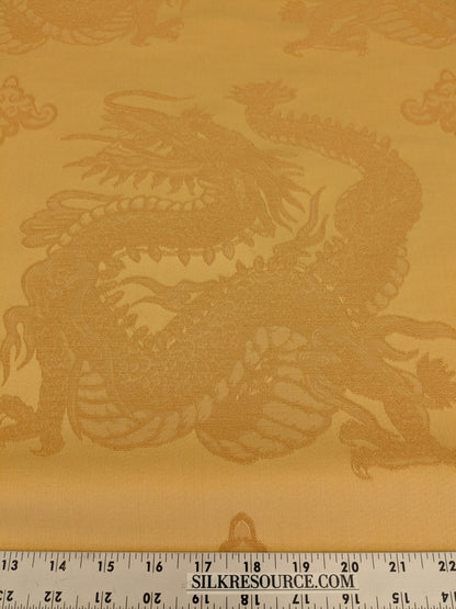 4.5y Designer Golden Dragon Brocade Ming Dynasty Cotton Viscose Heavy