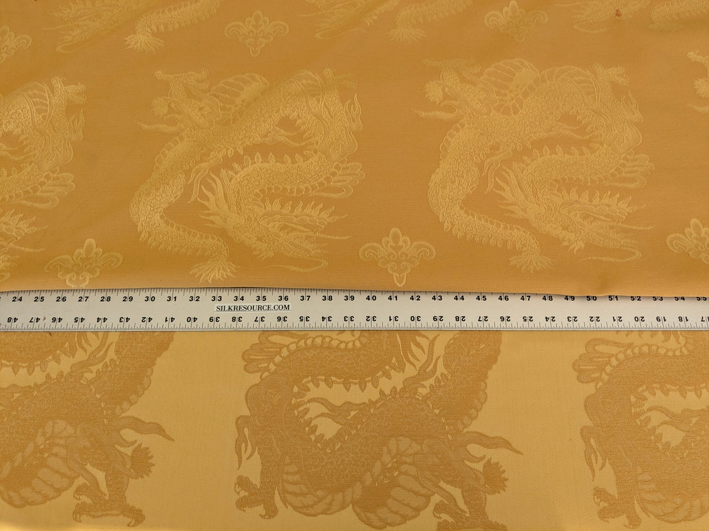 4.5y Designer Golden Dragon Brocade Ming Dynasty Cotton Viscose Heavy