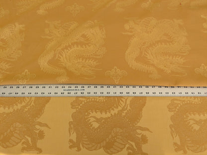 4.5y Designer Golden Dragon Brocade Ming Dynasty Cotton Viscose Heavy