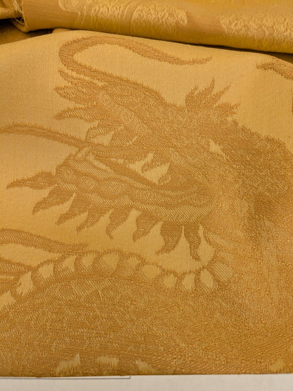 4.5y Designer Golden Dragon Brocade Ming Dynasty Cotton Viscose Heavy