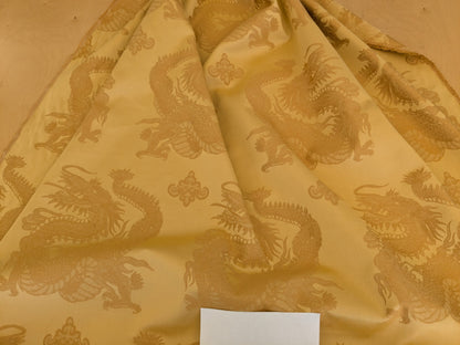 4.5y Designer Golden Dragon Brocade Ming Dynasty Cotton Viscose Heavy