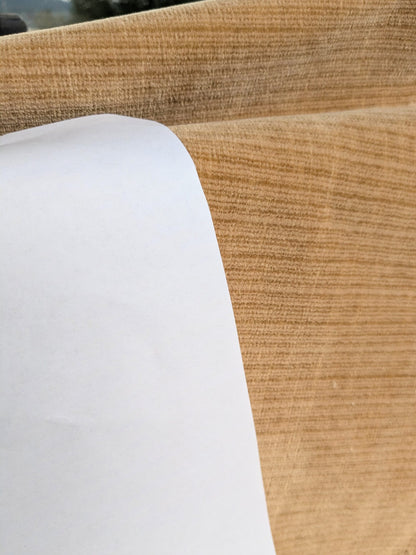 Scalamandre Strie Amboise Dune Velvet Cotton Old World Weavers Cotton Velvet MSRP USD 196/Yd