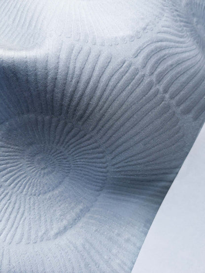 Scalamandre Nautilo Sheer Blue Veil Jacquard, Sheer, Bird , Animal/ocean  Blue MSRP USD 302