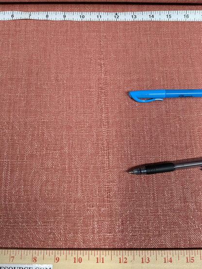 Clarence House Ghent Tea Rose Red 100% Linen Textured Subtle Damask Best Belgium Linen MSRP USD 152/Y